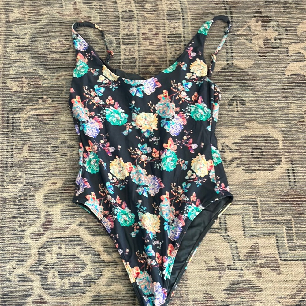 Floral Kids One Piece Swimsuit